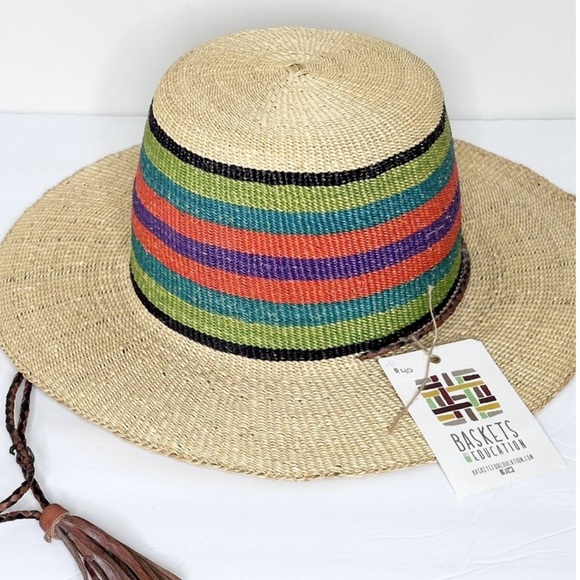 Sun‎ Hat Straw Size XL-XXL Summer Boho Garden Beach Unisex Wide Brim - Picture 1 of 2